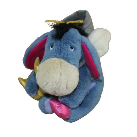 Disney Other - Disney Eeyore Cupid Valentines Day Plush Stuffed Animal Toy Heart Winnie Pooh 8"